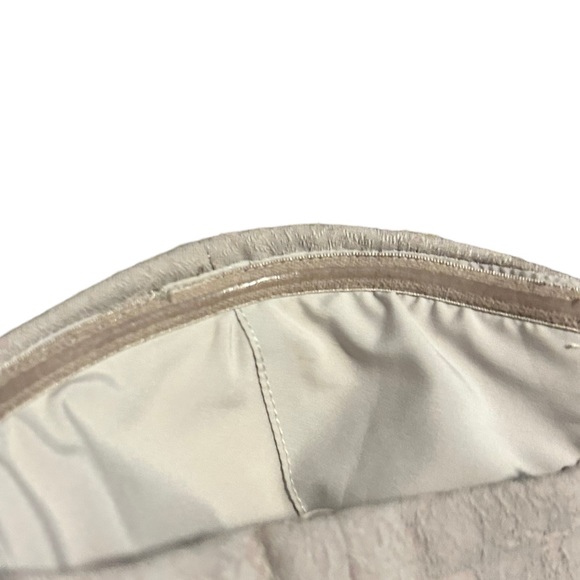 GUESS Light Beige Strapless Lace Peplum Formal Cocktail Mini Dress-Size 4 - Picture 13 of 15